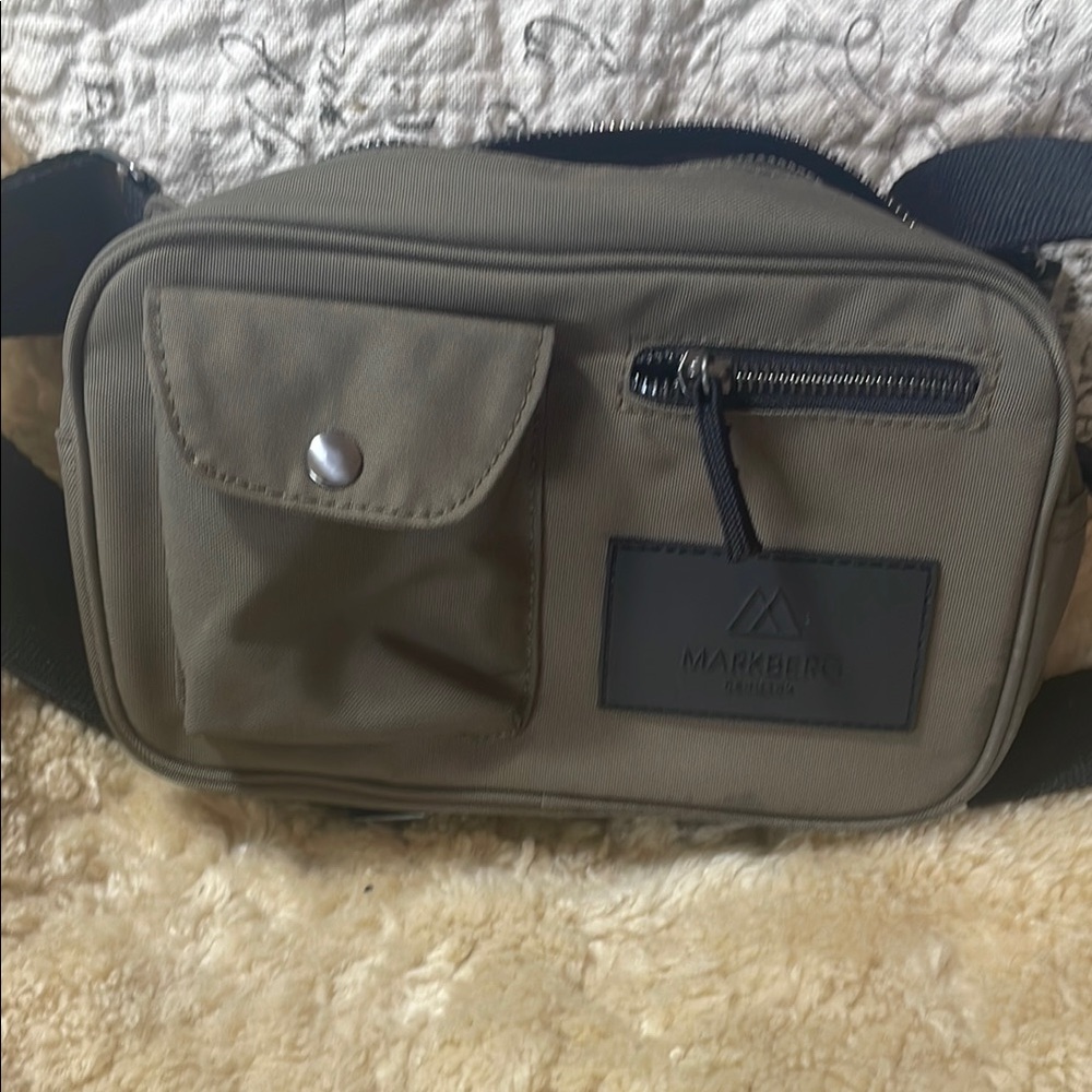 Olive Belt Bag for Men